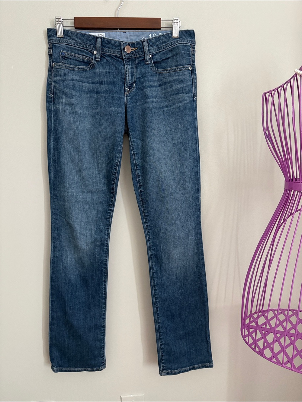 Classic Gap 1969 Mid-Rise Straight Jeans - Blue